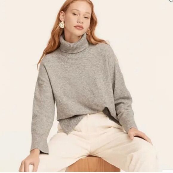 J. Crew Turtleneck Sweater in Grey - Picture 1 of 11